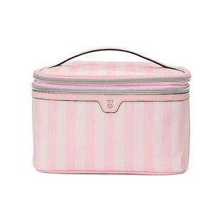 Victoria’s Secret Express Train Makeup Case Heritage Stripe NWT
